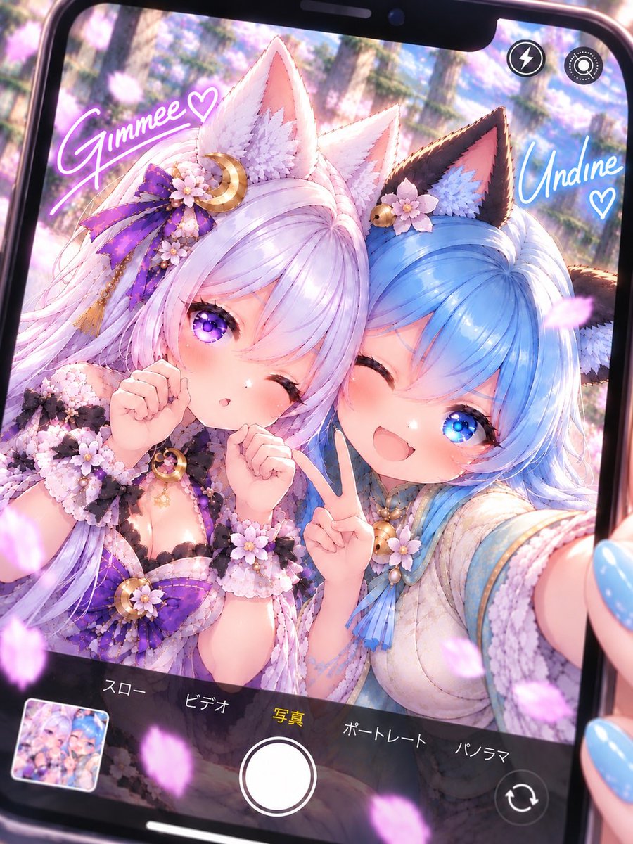 Gimmee__'s tweet photo. 友達と一緒📸✨
#AIイラスト https://t.co/8X0wpNAuuU