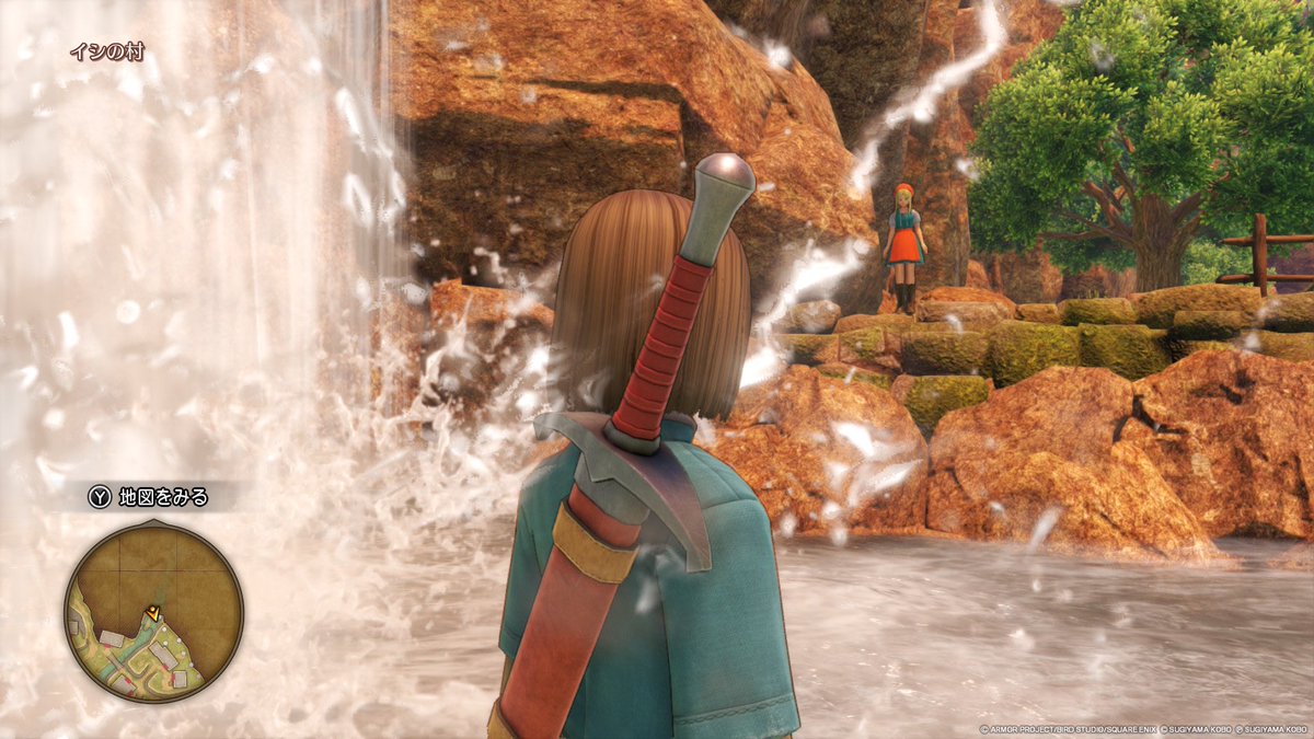 sanchinann's tweet photo. 水のCGチェックが終わらず、村から出られない。 https://t.co/pwiKSQkpdZ