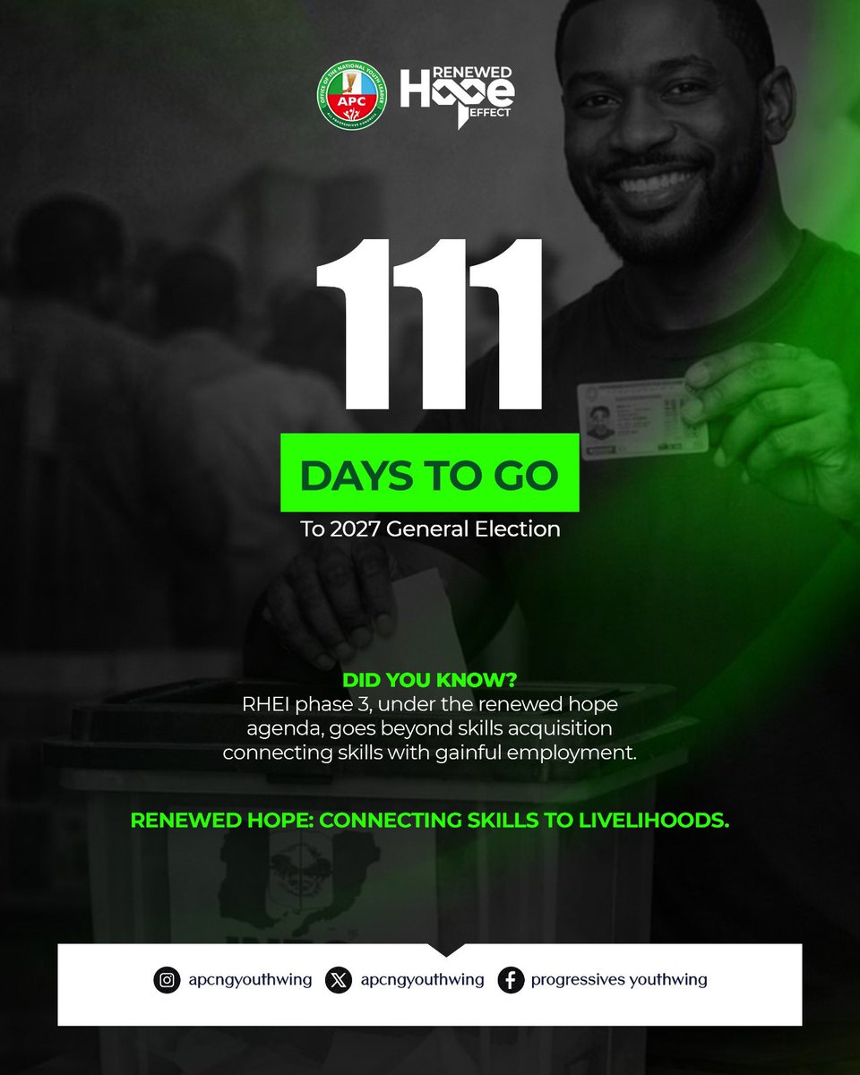 apcngyouthwing's tweet photo. The countdown to 2027 General Election continues with fresh opportunities, and a shared commitment to a brighter future. Stay informed and be part of the journey.
#apcyouthwing #youngprogressive #progressiveminds https://t.co/kPSHTYAuei