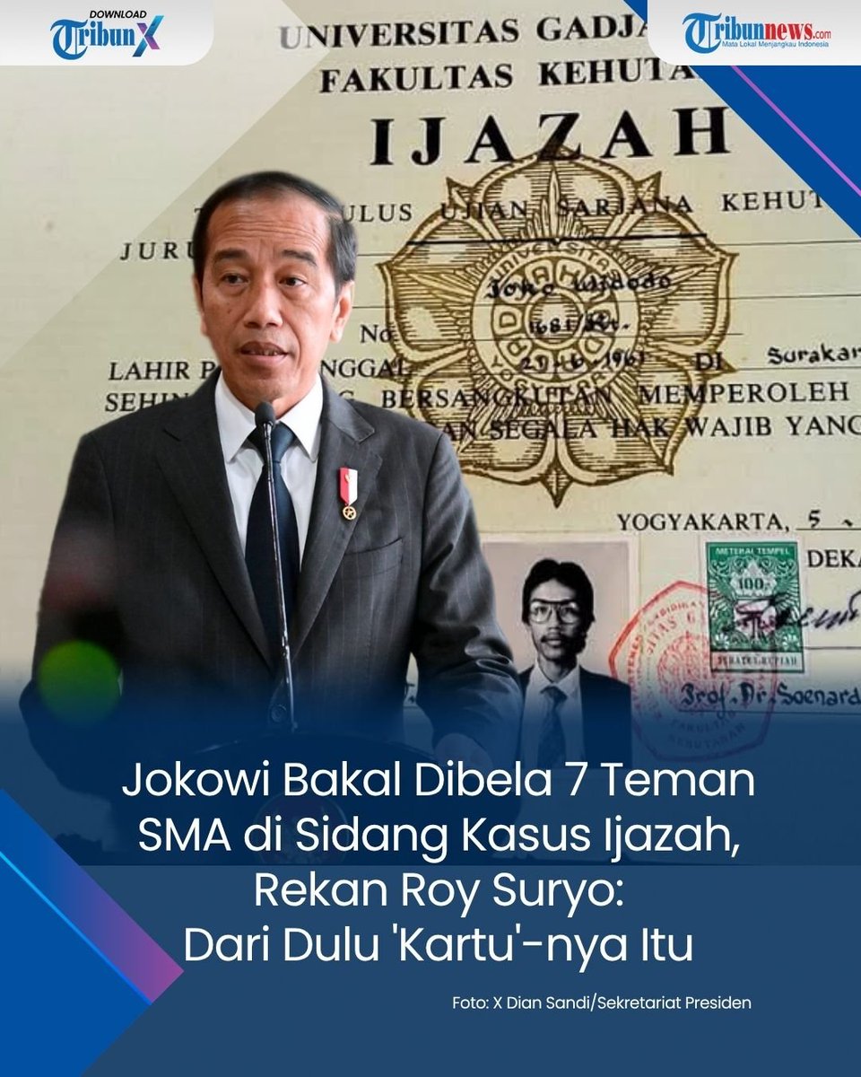 MartinusButar98's tweet photo. Yg bisa bela cuma selembar legalisir ijazahnya.
Datang ke pengadilan dg menunjukkan legalisir terbaru ijazah dr UGM, selesai urusan.

Bisa? https://t.co/73mTHJDk40