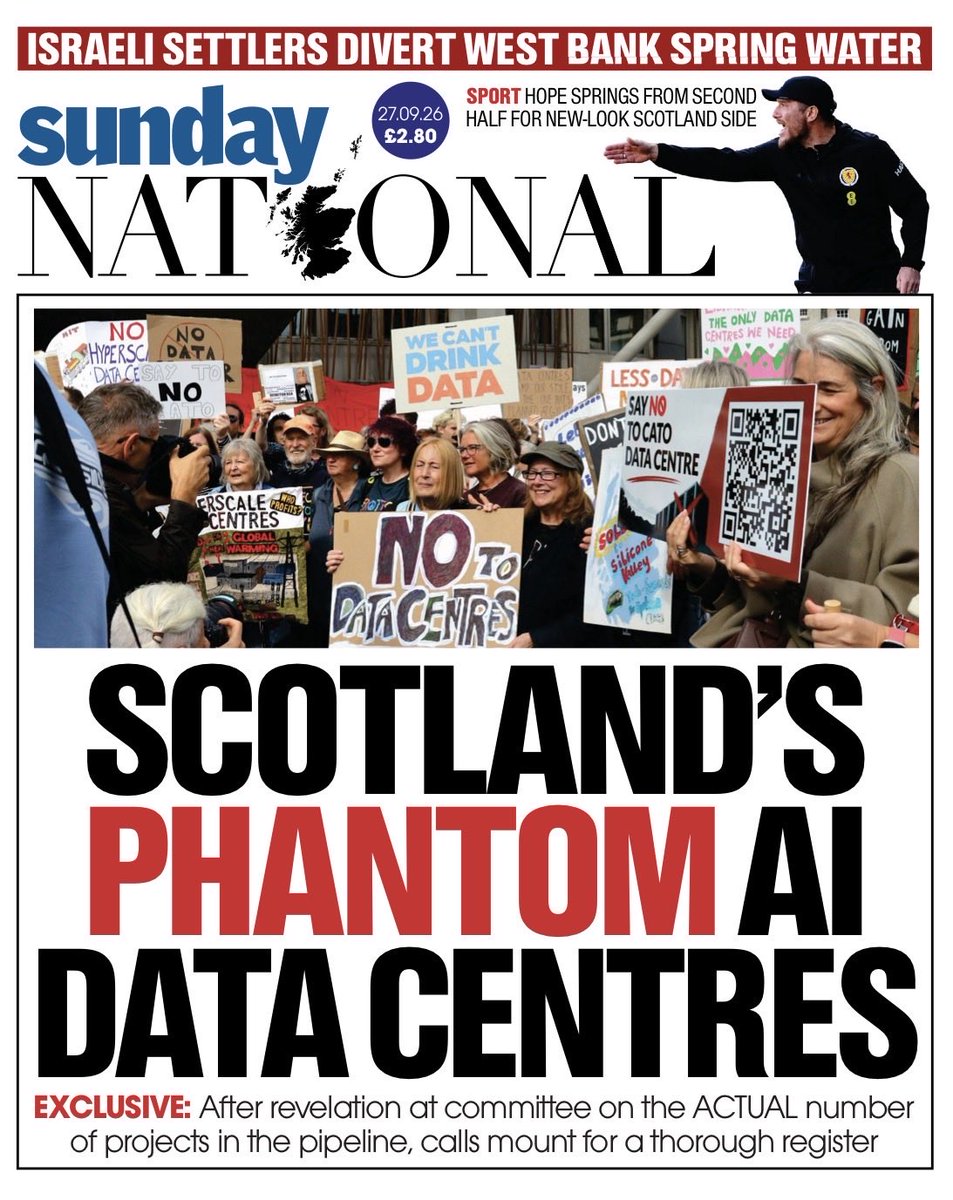 jamesandjana's tweet photo. ALT #GetCounted #YesScots #Yes #SNP #ScottishGreens #LabourInScotland #LibDemsInScotland #ConservativesInScotland #TheNational
Today’s SUNDAY NATIONAL.
Get the paper at your paper shop or subscribe online at:
https://t.co/Wzfz3qBFUN https://t.co/C379FE3EdB