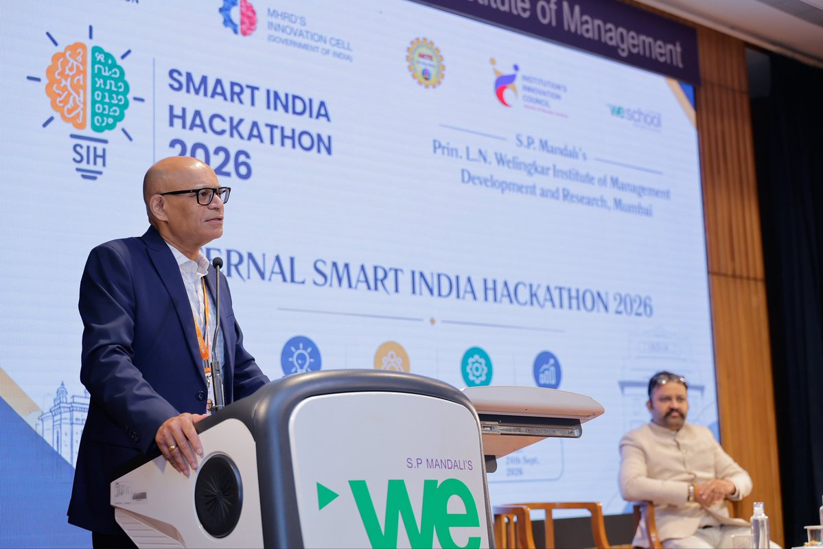 MumbaiIic's tweet photo. And that’s a wrap on Smart India Hackathon at WeSchool! 🚀

After an intense journey of ideas, innovation, teamwork, and problem-solving, we’re excited to announce our winning teams! 🏆

🥇 1st Place: Team Cognito
🥈 2nd Place: Orcas &amp; AgriEase
🥉 3rd Place: MMS &amp; AeroIndex https://t.co/iB59jYUOkK