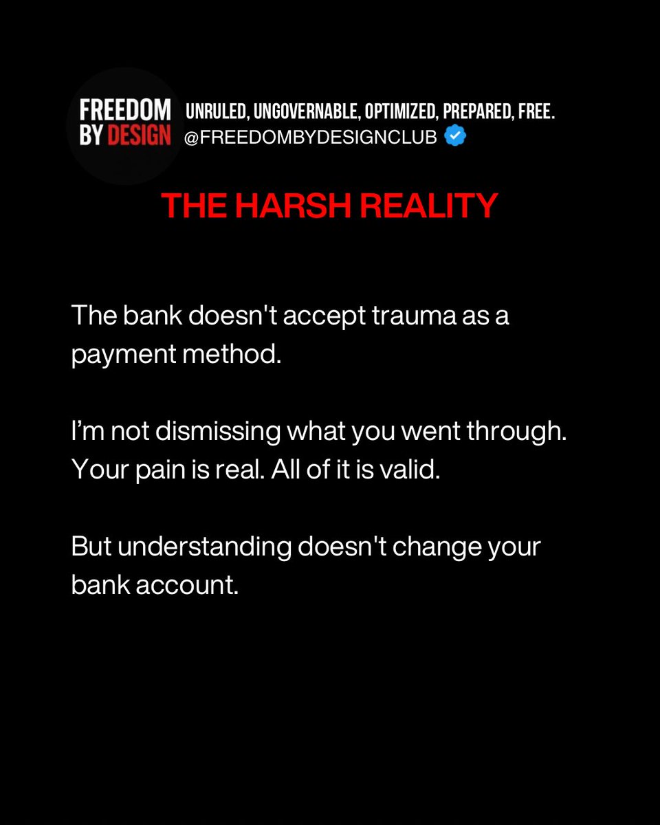 williamgreenjg0's tweet photo. The most dangerous trap is a legitimate excuse. Everyone may understand your pain, but sympathy won’t build your future or pay your bills. Acknowledge your wounds without letting them dictate your life. Choose: the excuse or the life. https://t.co/WKyRhQcvLq