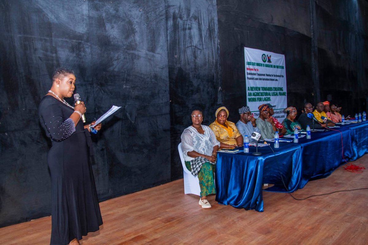lagosagric1's tweet photo. @followlasg @Abi_Olusanya review as a strategic opportunity to develop a responsive legal framework that addresses emerging developments, strengthens institutional responsibilities and enforcement mechanisms, in addition to... https://t.co/HCgqv7MtXs