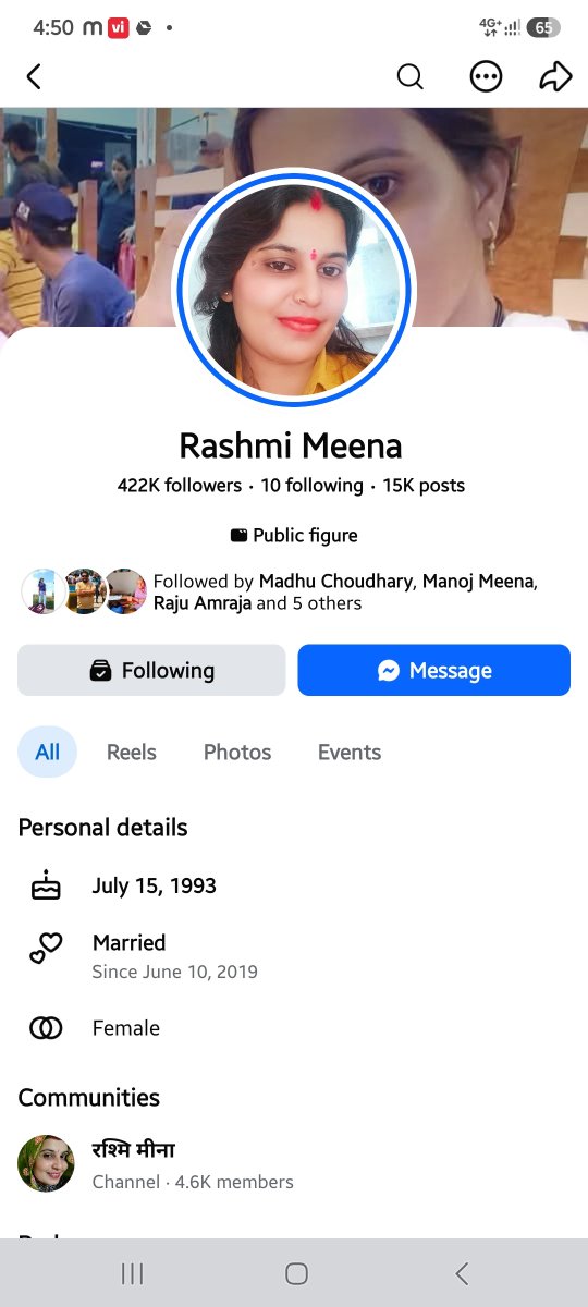 kumarraj1583623's tweet photo. संज्ञान लें @PoliceRajasthan @RajPoliceHelp फेसबुक पर 'Rashmi Meena' नामक अकाउंट से लगातार द्विअर्थी कंटेंट पोस्ट किया जा रहा है। इन पोस्ट्स में राजस्थान पुलिस के कर्मी वर्दी में शामिल हैं (सबूत संलग्न)। कृपया उचित विभागीय कार्रवाई करें। https://t.co/qER97ugqIS