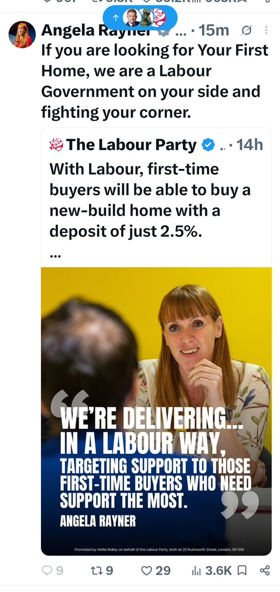 vinchmeister's tweet photo. @Artemisfornow Only politicians who can't defend the indefensible turn comments off. Eh, @AngelaRayner https://t.co/zyx4mOGC3S