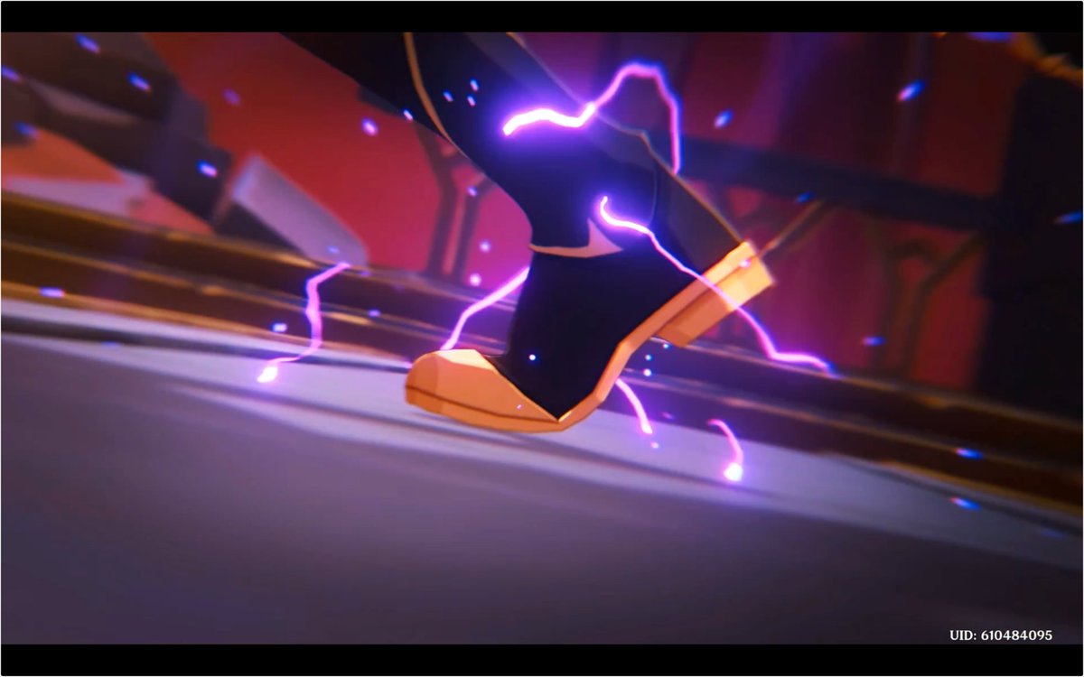 nicetomityaa's tweet photo. @CrazyJV75622 yeah close ig but the difference was instead of channeling the electro in sword then he turned like a thunder, here he channeled it from feet to whole body to amplify his sprinting speed so this one in particular was similar to what danica did so it reminded me of that https://t.co/uBDa1onUpl