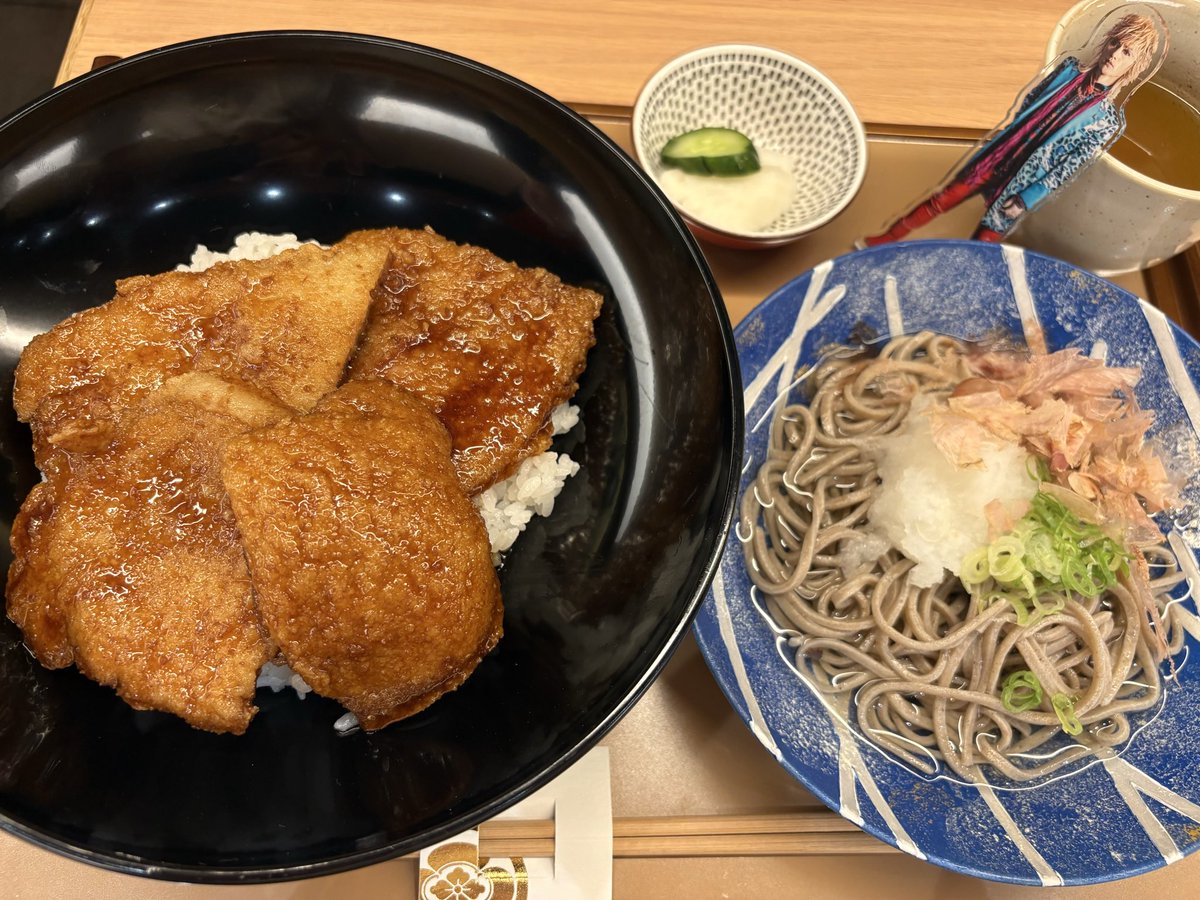 aoripassion's tweet photo. LIVE前、自然を感じる庭園をお散歩してからの、ソースカツ丼＆塩おろし蕎麦😋
大充実の2日間だった✨o(๑>◡<๑)o https://t.co/OY0rjw8SlP