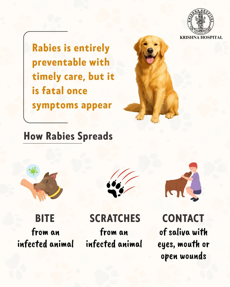 KrishnaEKM's tweet photo. Rabies is preventable, but almost always fatal once symptoms appear. Protect yourself and others through responsible pet ownership, helping to rehabilitate stray animals, and keeping up with regular vaccinations. #worldrabiesday https://t.co/djJMXqQFHE