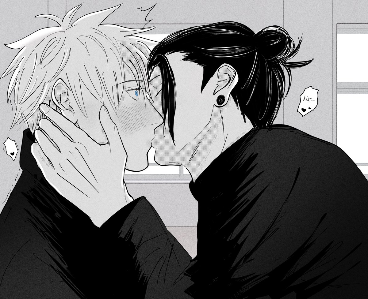 onsen725's tweet photo. their first kiss #夏五 #gego https://t.co/ZBbHXHhaci
