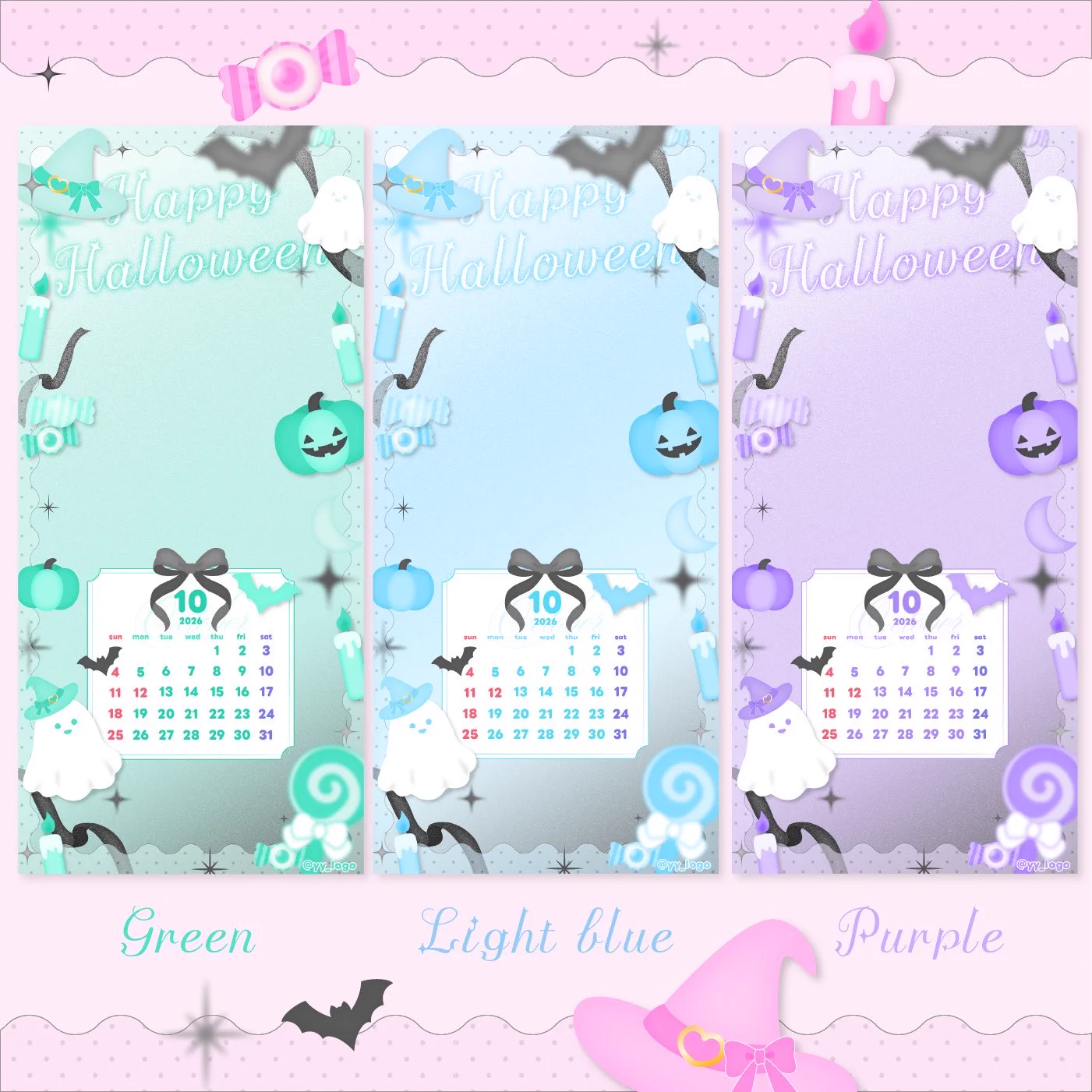 ゆゆ┊デザイン в X: „⋆｡°✩🎃無料配布中 🕯️🕸⋆꙳ 10月待ち受け