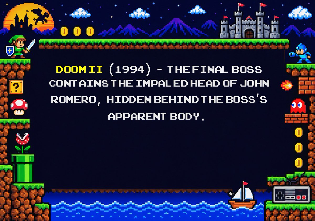 dancingmadstds's tweet photo. ๐ฎ๐ฅHIDDEN GEMS ๐ฅ๐ฎ
Easter eggs buried in video games from the โ80s, โ90s, and early 2000s!
#videogames #games #retro #retrogames #retrogaming #eastereggsunday #easteregg #trivia #atari #nintendo #sega #playstation https://t.co/ZIwqscDaHS