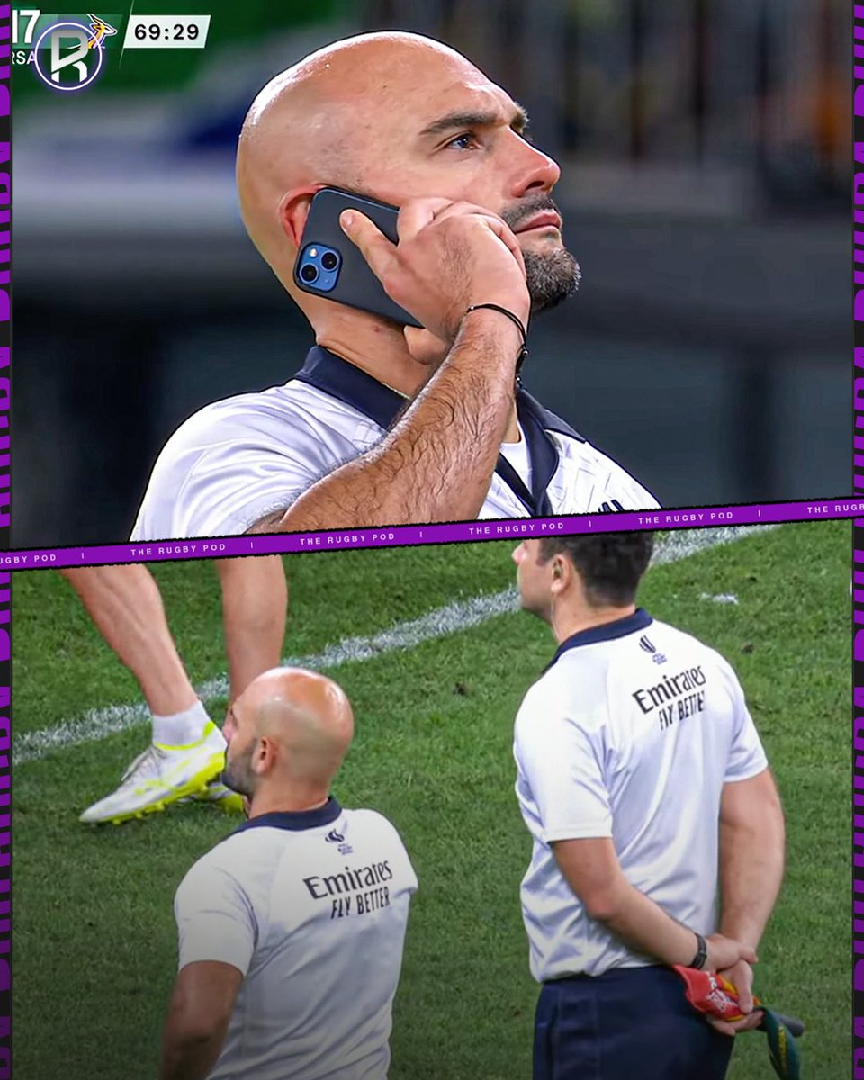 TheRugbyPod's tweet photo. Surely Walkie Talkies would be better 😅 https://t.co/oB0BEEOpIO