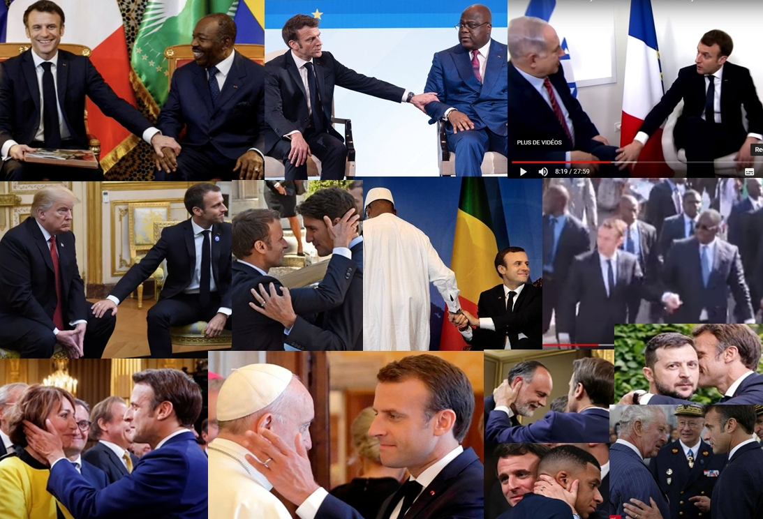 HietteLary's tweet photo. @f_philippot Macron ne peut pas s'empêcher il faut qu'il touche, qu'il caresse !
Là c'est l'épaule mais c'est aussi fréquemment la main ou la cuisse de ses interlocuteurs. On se souvient qu'il avait tapoté la joue du pape François.
Ce mec est une honte pour la France et les français https://t.co/Z78toFD2wz