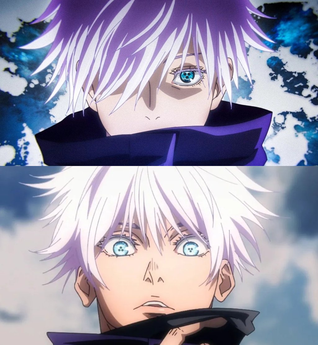 lkkaikikolkkai's tweet photo. 😂😂😂😂 The creators of JJK had to rein in the character designer so he wouldn't go overboard with Gojo's appearance. https://t.co/5mRjPGHkKl