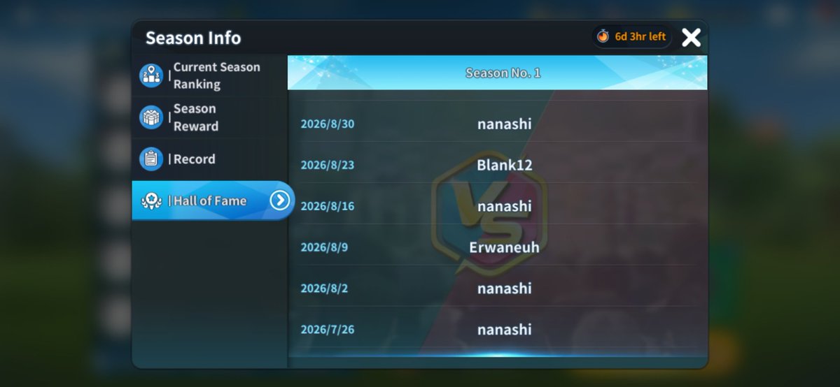 efg_nanashi's tweet photo. Apologies for the delay, existing is hard these days. Anyway, this is the first of four play history videos for Team Ranking Match, dated July 26th 2026. Each video is two merged into one as this mode only remembers 50 rounds at any single time

#BirdieCrush
#バーディークラッシュ https://t.co/VvtSZmRzi4