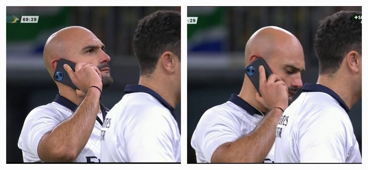 ek_rugby's tweet photo. "Just reffing Australia-South Africa at the moment. Can I call you back? Cheers"

#AUSvRSA https://t.co/QjHaXCZCTl
