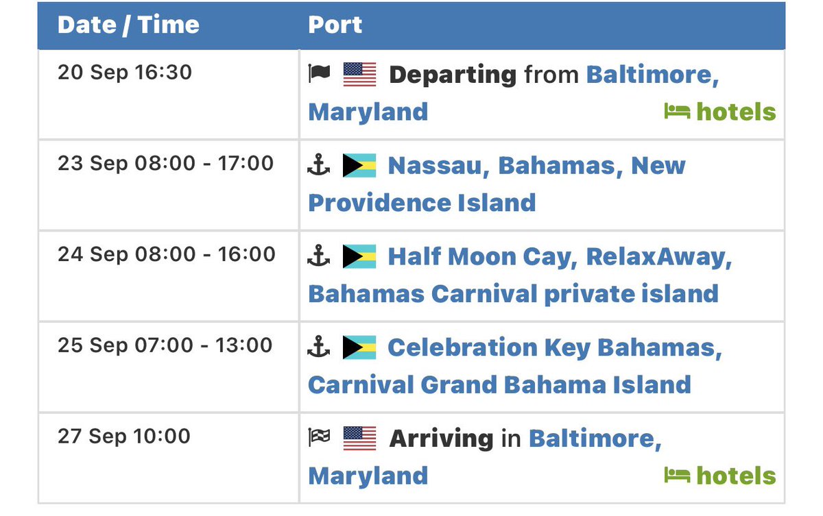 BCFDFireboat1's tweet photo. The @CarnivalCruise #CarnivalPride has been delayed in returning to @portofbalt today, 9/27/2026. Please check official schedules for real time updates.

https://t.co/RZo5Hg3L9m https://t.co/Z62B3mHSN5