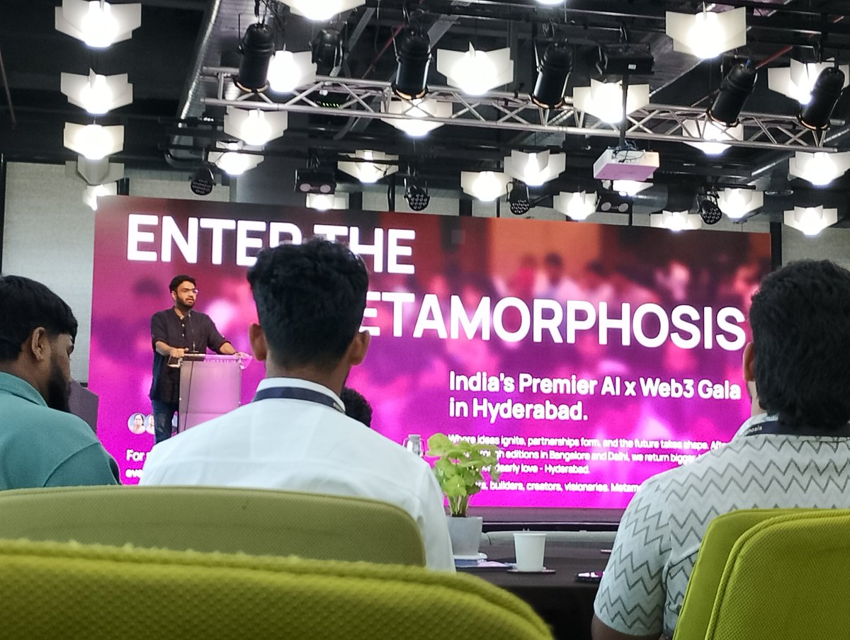 CZamrick's tweet photo. @IBTxOfficial
@metamorph_conf 
 Hyderabad is growing https://t.co/ZsumuW7VQf