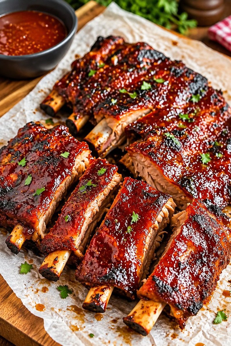 WorldUnderWatch's tweet photo. Could you handle a plate of these smoky, saucy BBQ ribs? 🍖🔥🤤 https://t.co/i3m0qtJqNu