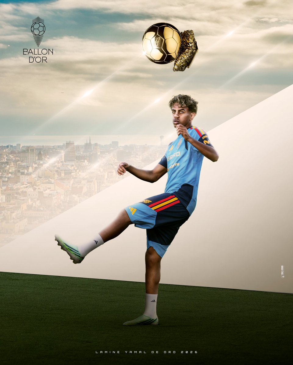 FidelKonan222's tweet photo. @BarcaUniversal Balòn de Oro 2026. 🫴✨️⚽️🎖 https://t.co/A8OG76WPt3