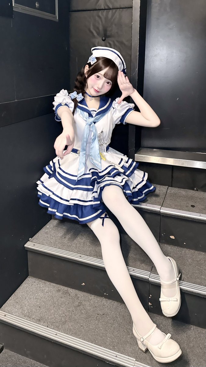 one_sakurako's tweet photo. らこ水兵さんについてきてっ🐬🩵𓂃 𓈒𓏸🫧 https://t.co/dt0ydyl1Xw