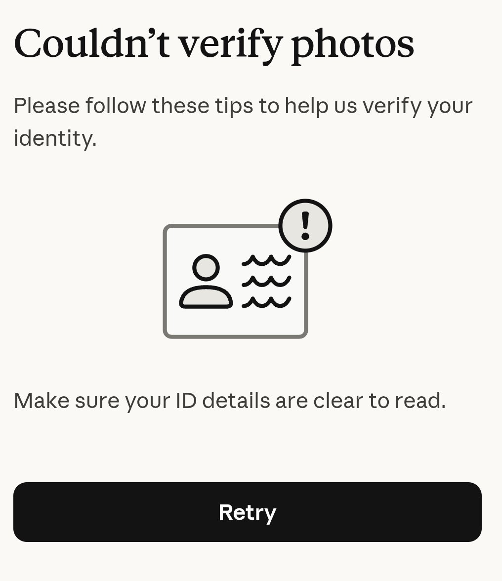 croclius's tweet photo. I am pissed with this fucking new identity verification thing on @claudeai which never works out even if you have the right documentation. 

What the fuck are these people doing there, I got no clue! https://t.co/Kg0WRYhPQV