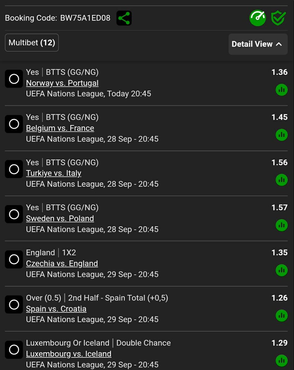 KingDakam's tweet photo. 👉Sunday ⚽️ Boom slip 142 odds mixed market  🚂today and tomorrow  kick off 18hrs jump  dot miss out this one  ✅BW75A1ED08 https://t.co/5VafnpMmVd