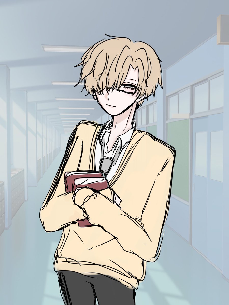 nm_kmn_'s tweet photo. #四飼FA  ※学パロ

王子様の振る舞いで有名な図書委員の先輩 https://t.co/daHQtPzeOf