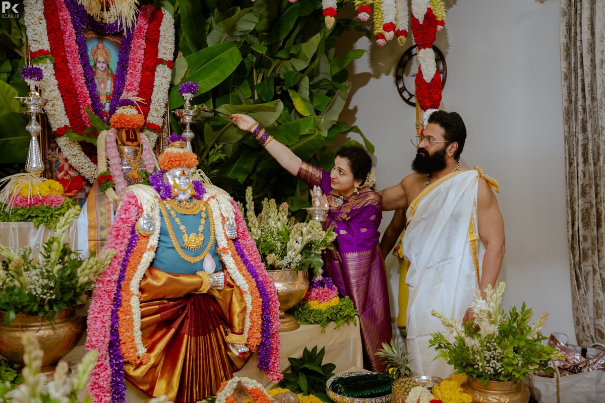 PragathiRShetty's tweet photo. Where faith feels deeper, family feels closer, and every blessing feels like a gift. 🪔🌿
#DivineBlessings #LakshmiPooja #SatyanarayanaPooja #Gratitude #Blessed https://t.co/3yQQyA0VTa