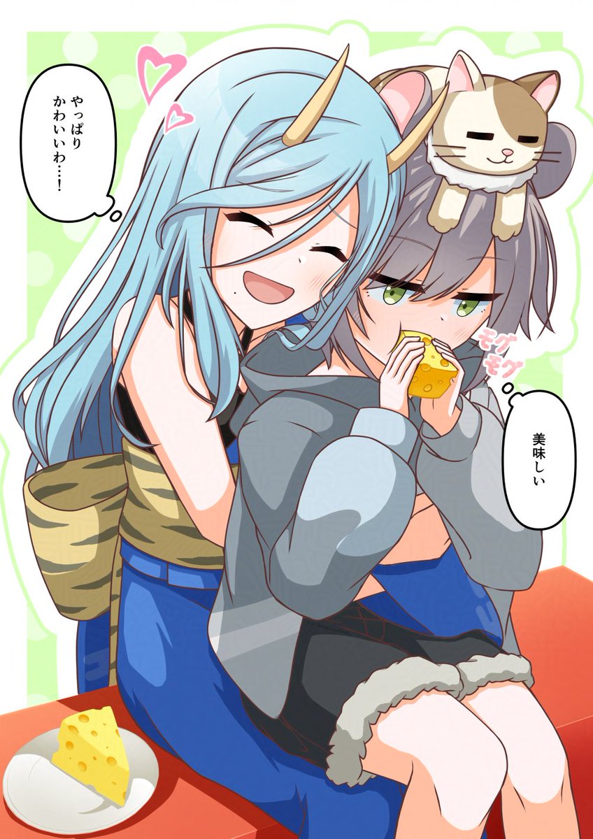 tukisirokanata_'s tweet photo. あやかし横丁のシズクとシホの漫画描きました！
『餌付け』

 #prsk_fa #プロセカあやかし横丁の夏休み https://t.co/yr468kbaTf