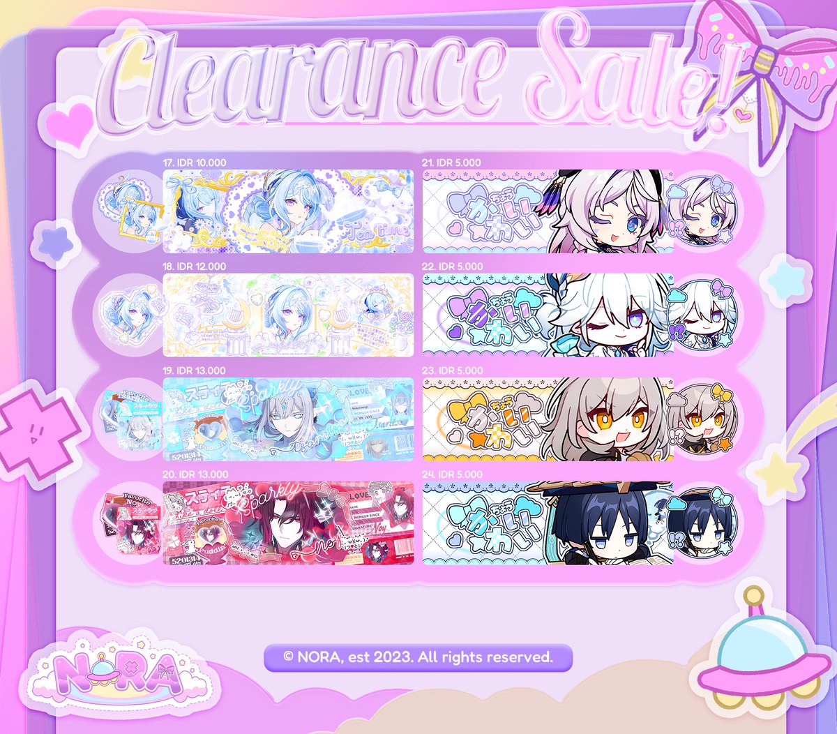 pnora's tweet photo. Help rt? Tia!

Halooo <3 Nora membawa 40 layout cs yang bisa langsung ditake di jam 20.00 WIB nanti ia >__< langsung sebut nomornya aja yah :3 ket nomor dan prici ada di pict 💗💗 mari jajank!!

#bealanja #2disell https://t.co/a6J1Nruz0a