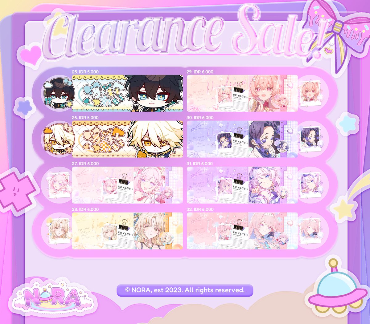 pnora's tweet photo. Help rt? Tia!

Halooo <3 Nora membawa 40 layout cs yang bisa langsung ditake di jam 20.00 WIB nanti ia >__< langsung sebut nomornya aja yah :3 ket nomor dan prici ada di pict 💗💗 mari jajank!!

#bealanja #2disell https://t.co/a6J1Nruz0a