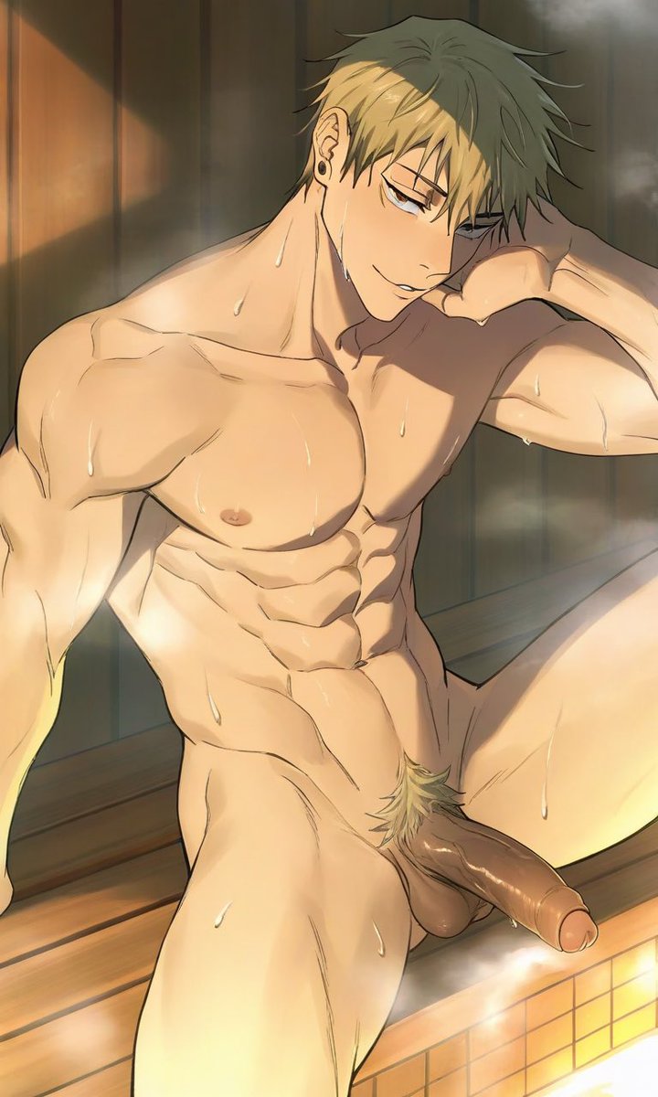 Darooq3's tweet photo. Hand behind his head and everything on display. ♨️
#Naoya #ZeninNaoya #JujutsuKaisen #NSFW #AIart #R18 #hentai https://t.co/JAt93DxWhD