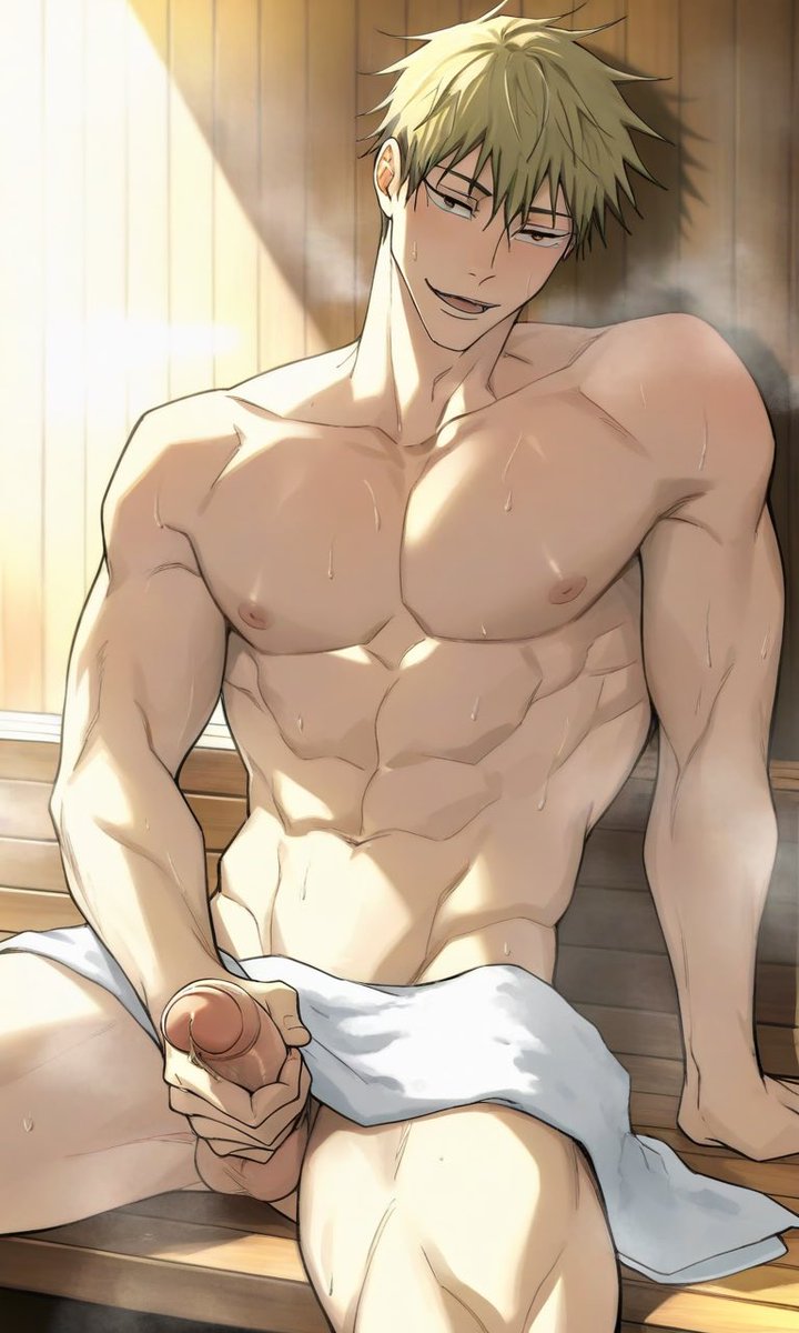 Darooq3's tweet photo. Hand behind his head and everything on display. ♨️
#Naoya #ZeninNaoya #JujutsuKaisen #NSFW #AIart #R18 #hentai https://t.co/JAt93DxWhD