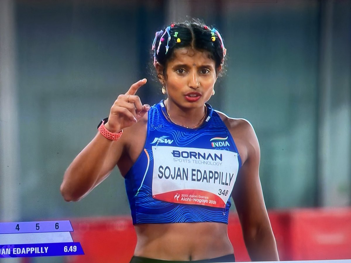 shivasportsind's tweet photo. #Athletics        

#Asiangames #LongjumpW

#Ancy won #Silver ; medal no 34 for #teamindia

@VishankRazdan @monster_zero123 @Anmolkakkar27 @TheKhelIndia @kaypeem @Flydon8 @Navinsports  @anushiyaxx @the_anandgoyal https://t.co/HHlNPxZgsC
