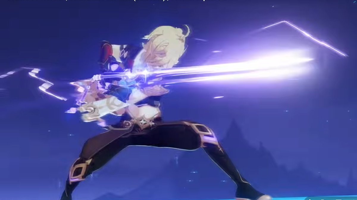 nicetomityaa's tweet photo. @CrazyJV75622 yeah close ig but the difference was instead of channeling the electro in sword then he turned like a thunder, here he channeled it from feet to whole body to amplify his sprinting speed so this one in particular was similar to what danica did so it reminded me of that https://t.co/uBDa1onUpl