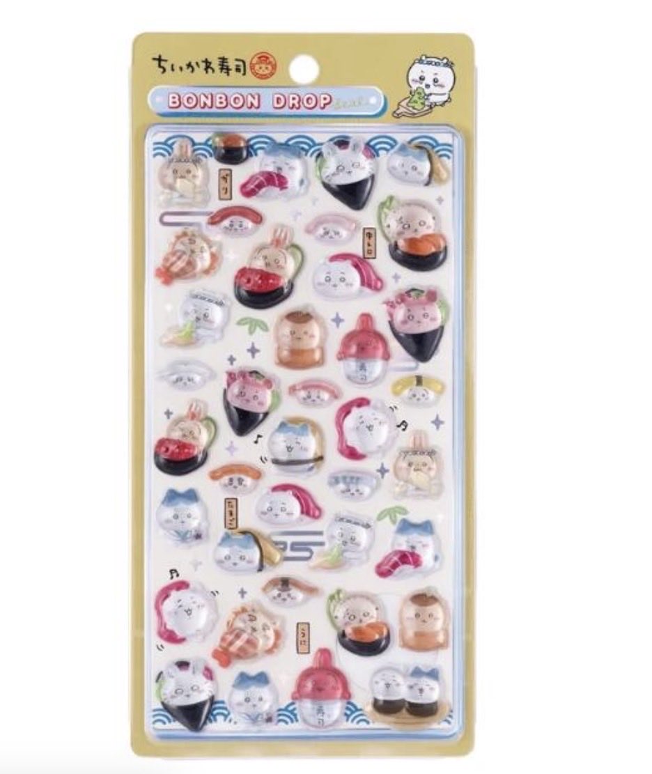 mamesuke5ma1's tweet photo. ボンドロ ちいかわ寿司 
かわいい♡
PR #ad  #ちいかわ  #ボンドロ  #シール https://t.co/jLqDxnDgys