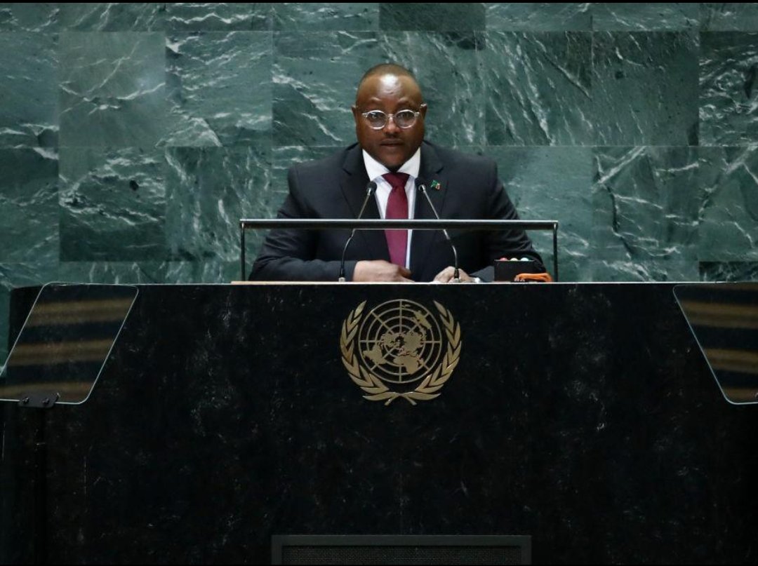 MaryTembo21's tweet photo. Zambia’s message at the UN today stayed with me 🇿🇲 political differences should be settled through institutions not violence

It sounds simple but it matters
Do you think we’re living up to that standard

#Zambia #Politics https://t.co/NJdcO4780X