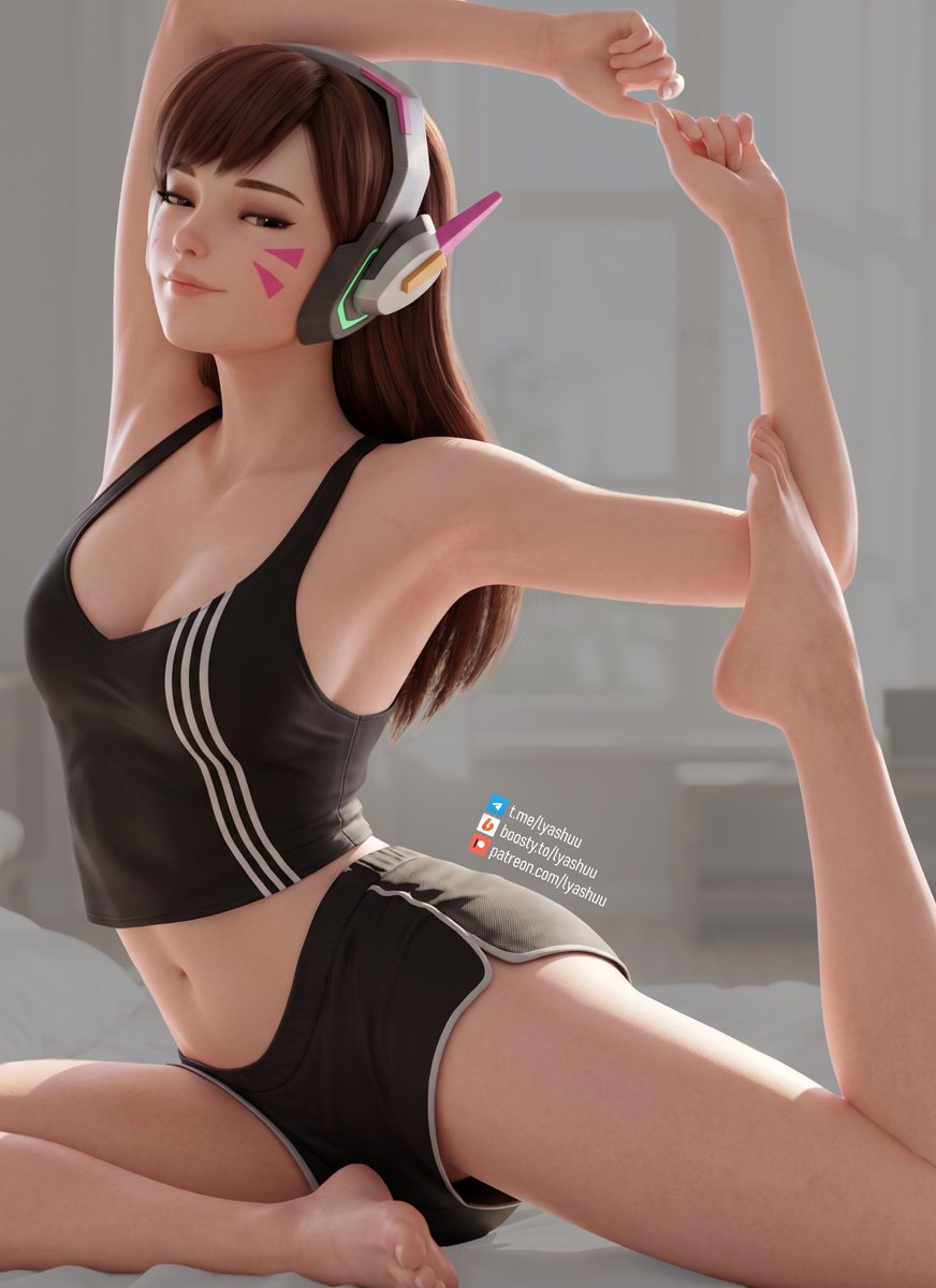 sshangghaii's tweet photo. DVa from Overwatch
FanArt by me
Yoga time

#dva #overwatch #fanart #feet https://t.co/gCJvYcR7L1