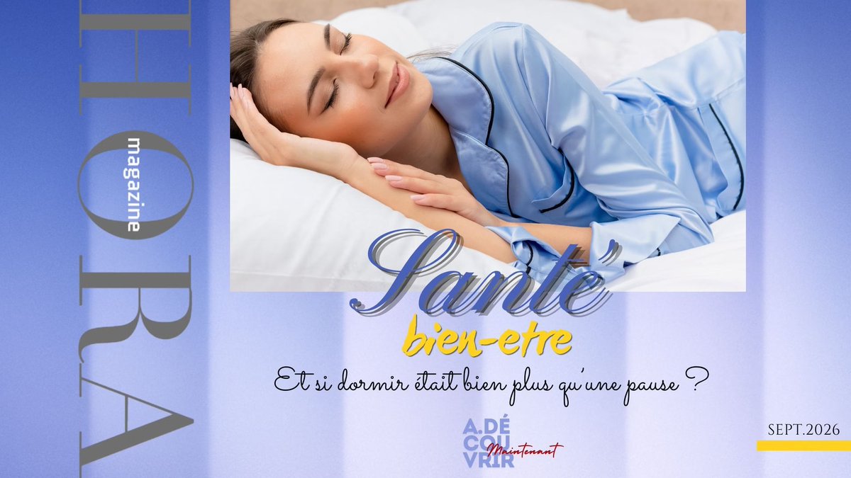 FethyMecheti's tweet photo. 💟SANTE
bien-être
🌙Et si dormir était bien plus qu’une pause ?
🔹Découvrez l’article de
Émilie Birot qui nous rappelle que le sommeil est un véritable allié de notre mémoire, notre équilibre émotionnel, notre immunité et notre énergie.
MAINTENANT🕚
Sur
👉https://t.co/zYAYebvUH1 https://t.co/ODZo1IrNBp