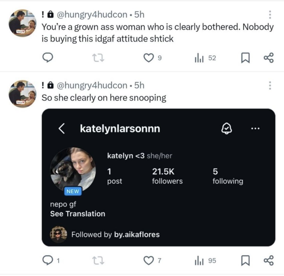 iloveclairo222's tweet photo. Another Connor fan on priv hiding behind shipping Hudcon and just using Hudson for fetishization..btw do you enjoy being a misogynist? @hungry4hollanov ? https://t.co/wAIGeTpFs8