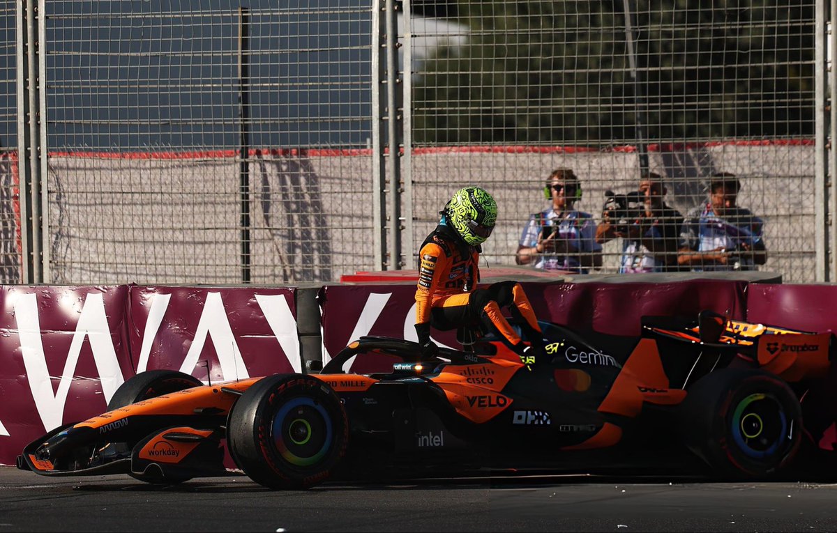 ln4norris's tweet photo. andrea stella said mclaren will have a few more upgrades coming, but all efforts are already focused on 2027. he also gave an update on the state of lando's newly upgraded car following the incident:

"unfortunately, i think a couple of parts will have been lost with the crash, which is another downside of having been involved in these sorts of situations, but luckily there's some more new parts coming, so we should be okay for the coming races"

[@JunaidSamodien_]