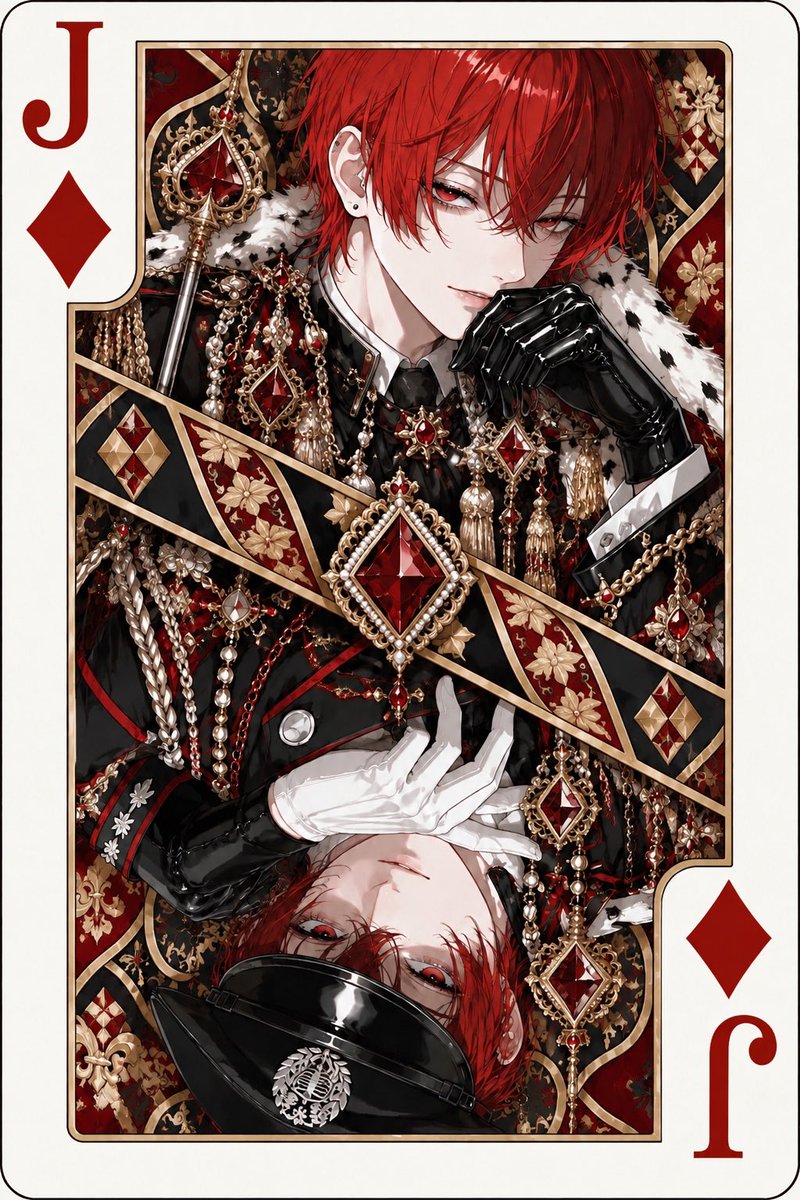 putcl1's tweet photo. ♥️♦️♠️♣️

#四飼AIイラスト https://t.co/hVbX4NMx7w