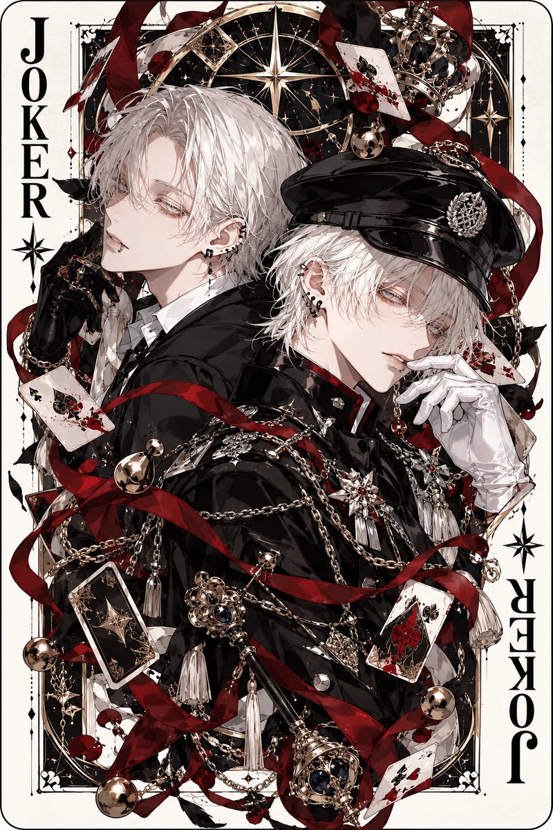 putcl1's tweet photo. ♥️♦️♠️♣️

#四飼AIイラスト https://t.co/hVbX4NMx7w