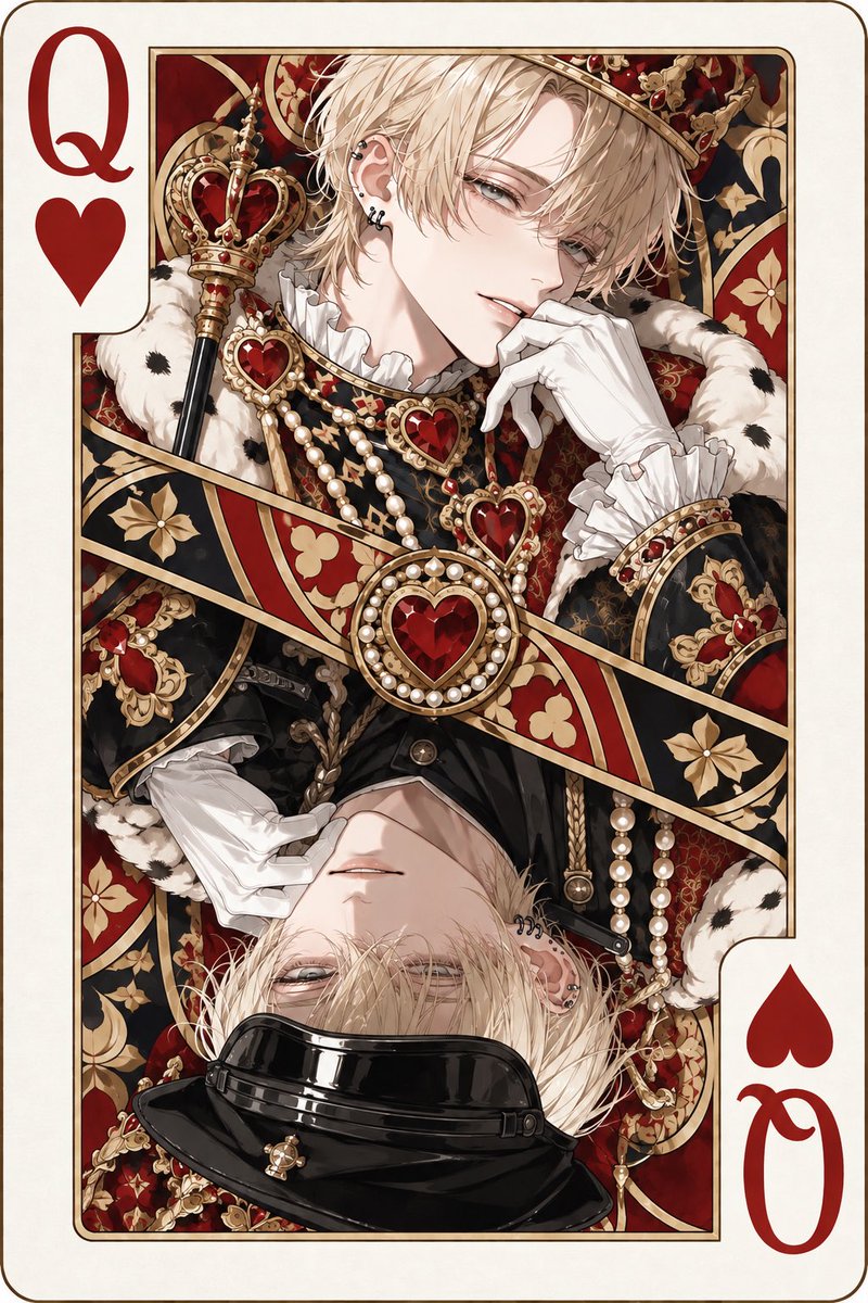 putcl1's tweet photo. ♥️♦️♠️♣️

#四飼AIイラスト https://t.co/hVbX4NMx7w