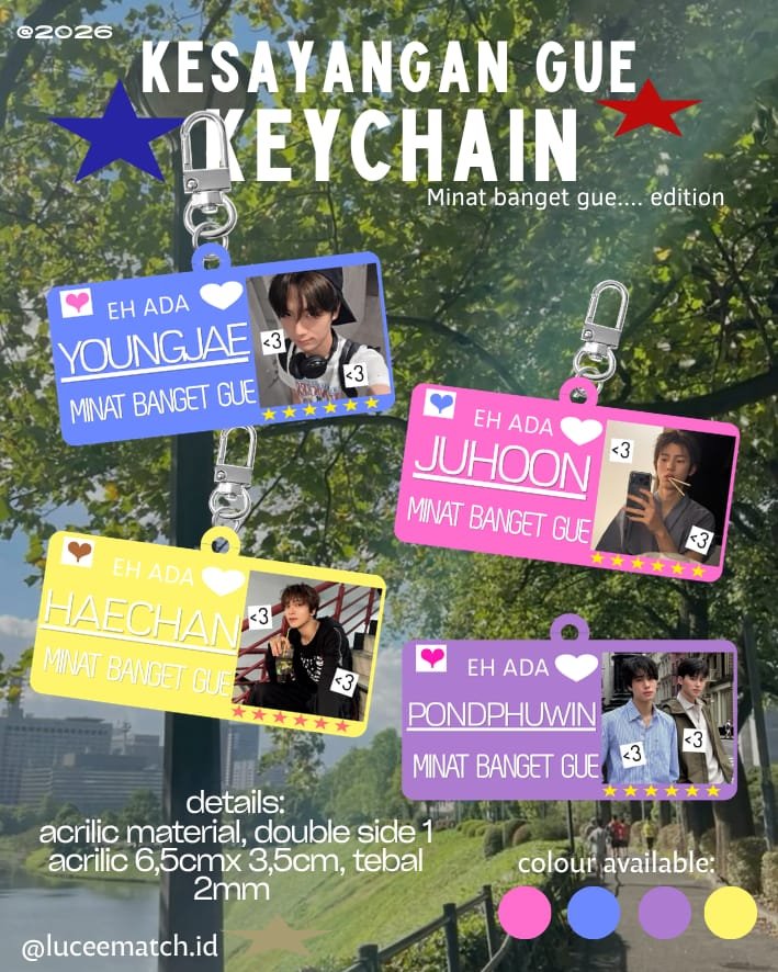 luceematchid's tweet photo. ✷help like &amp; rt appreciated]👐🏻💗

PRE-ORDER MINAT BGT GUE.... KEYCHAIN 
by @luceematchid 

☆☆  pre—order periode : 26 SEPTEMBER-OKTOBER 2026๑˖⑅ 

https://t.co/wqooK3Wqwu https://t.co/1IloMXL0ib