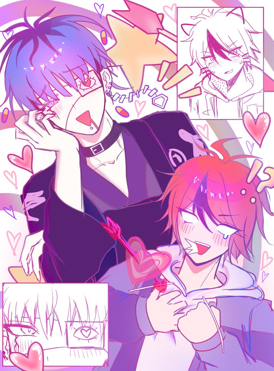 jinxsuu_u's tweet photo. Hi can u guys tell im trying to experiment with different artstyles. Who fw sumikage https://t.co/dp2tzgpkkQ