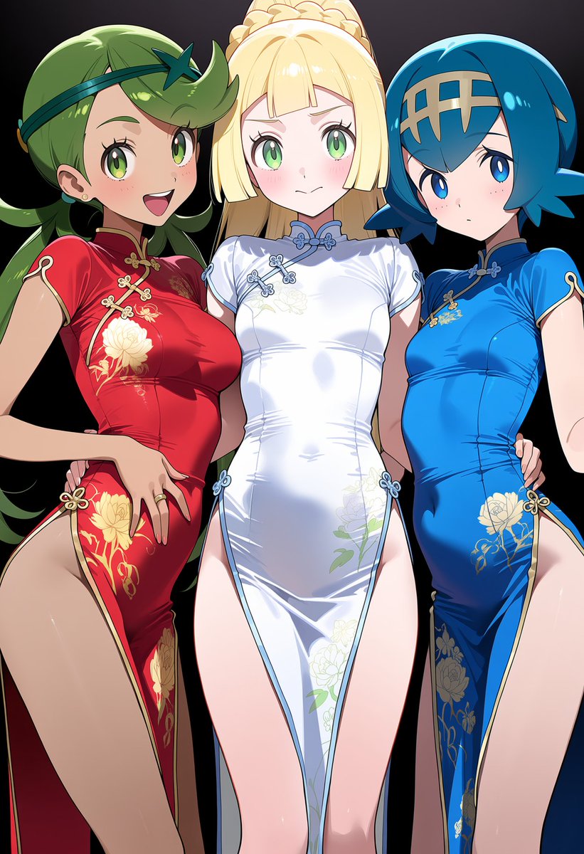 Patio_2388's tweet photo. 誰が一番似合ってるかな？

リーリエ、スイレン、マオ
Lillie, Lana and Mallow
SFW. No nudity, no suggestive intent.
#Pokémon https://t.co/8EBcV5HtbP