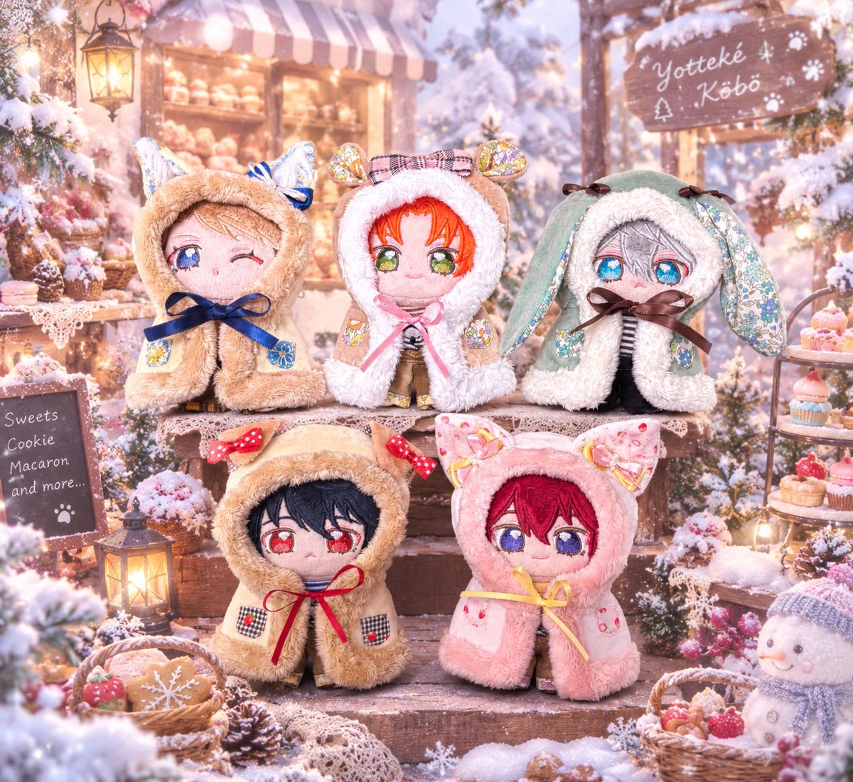 OWzv00's tweet photo. 犬ケープ完成✨
これでKnights、All獣化🦊🐿️🐰🐶🐱 https://t.co/ujCid6ULpR